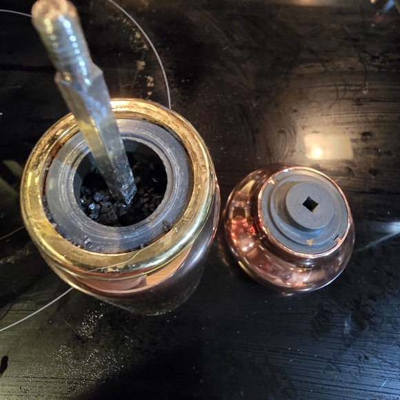 Elegant Copper & Gold Salt & Pepper Grinder Set